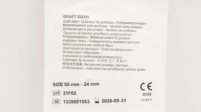 Intervascular Getinge Grafter Sizer 0.5mm-24mm